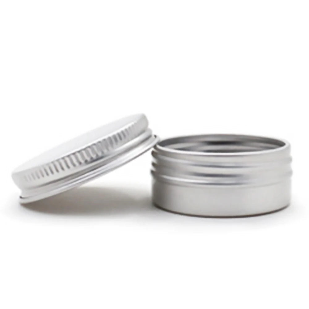 Premium Refillable Aluminum Cosmetic Jars - Perfect for Lip Balm, Creams, and Travel Essentials - 25ml Size