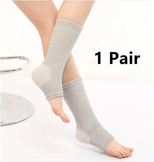 1 Pairs Bamboo Warm Foot Sleeve Fitness Ankle Pads Four Seasons Breathable Ankle Protection Fitness Support Wraps for Man Women